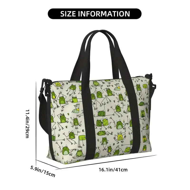 Bolsa de ginástica estampado de sapo