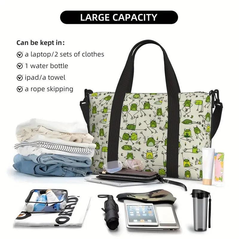 Bolsa de ginástica estampado de sapo