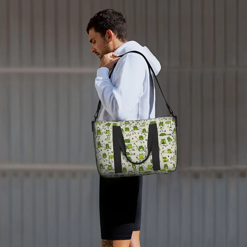 Bolsa de ginástica estampado de sapo