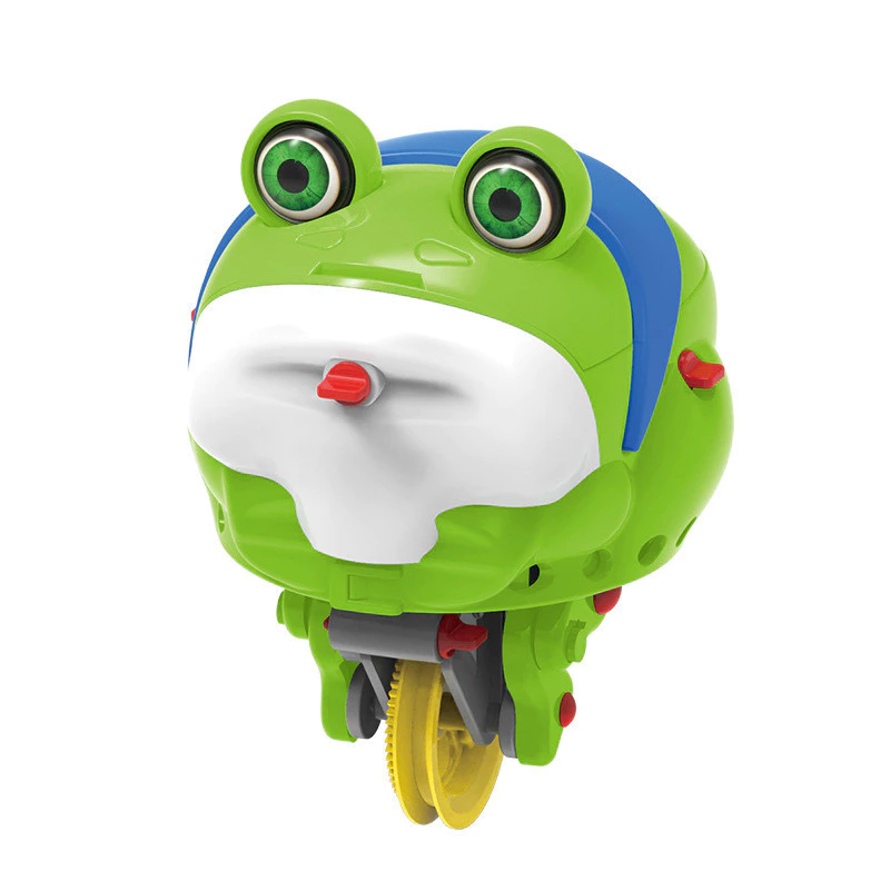 Brinquedo sapo monociclo