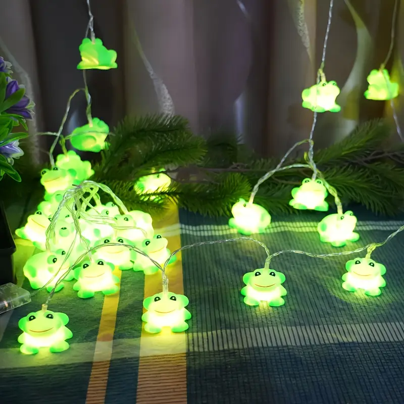 Corda de luzes de sapo