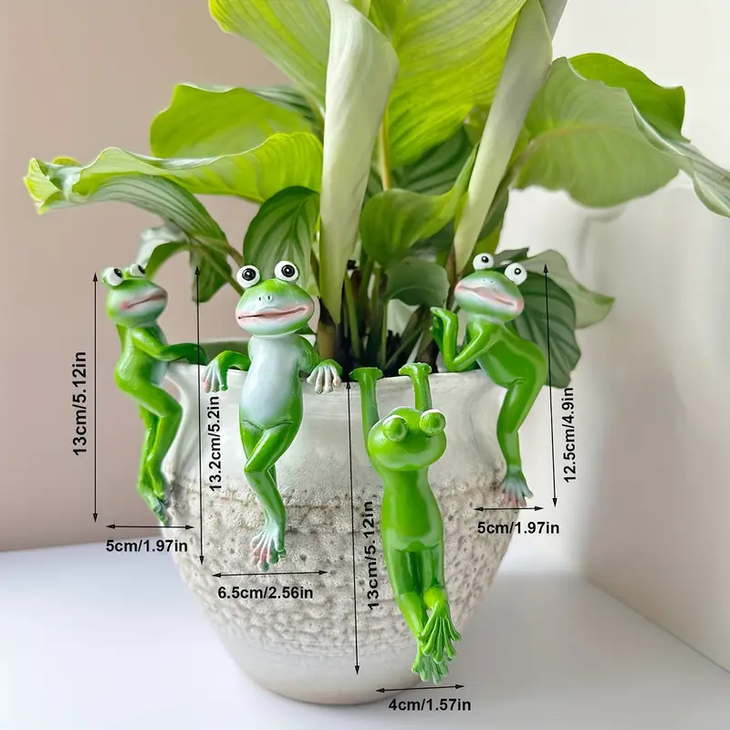 Estatueta de sapo de resina