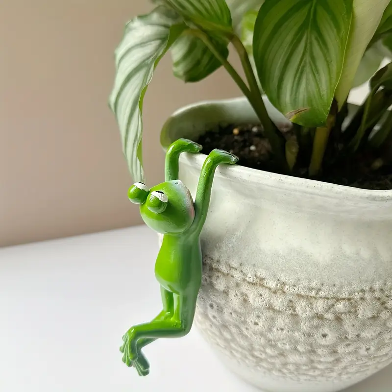Estatueta de sapo de resina
