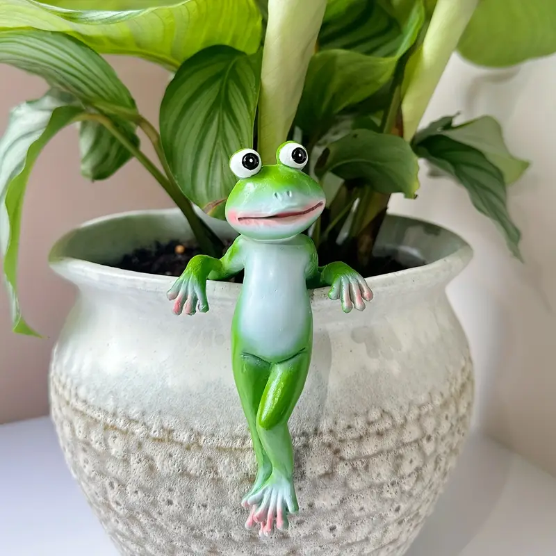 Estatueta de sapo de resina
