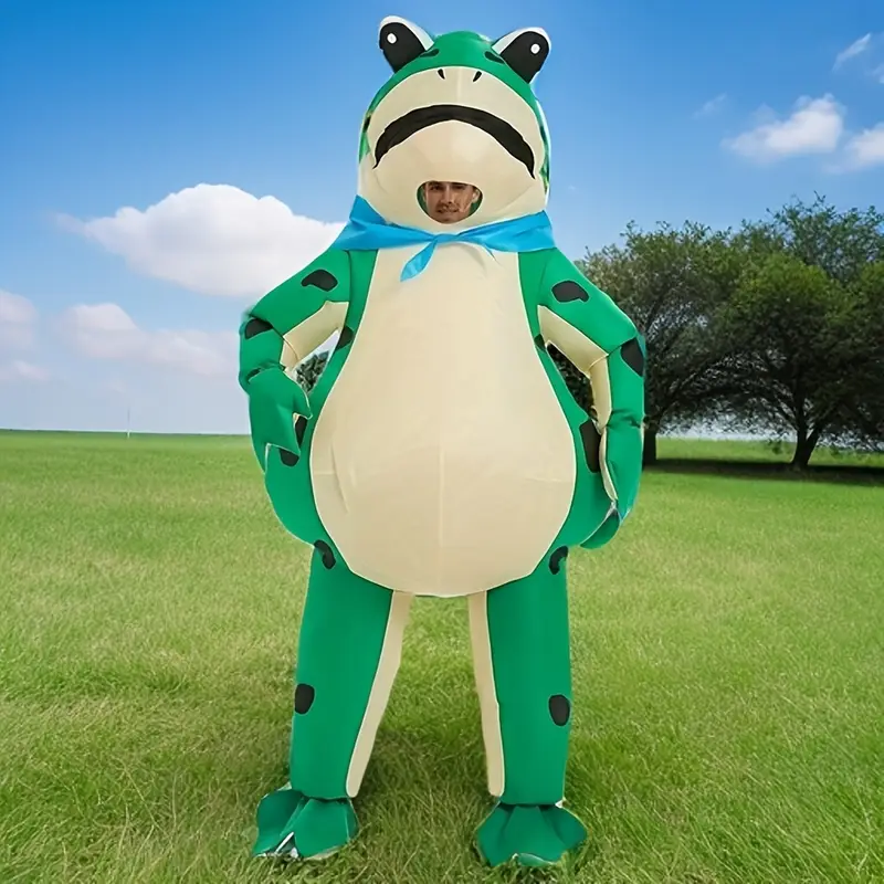 Fantasia inflável de sapo