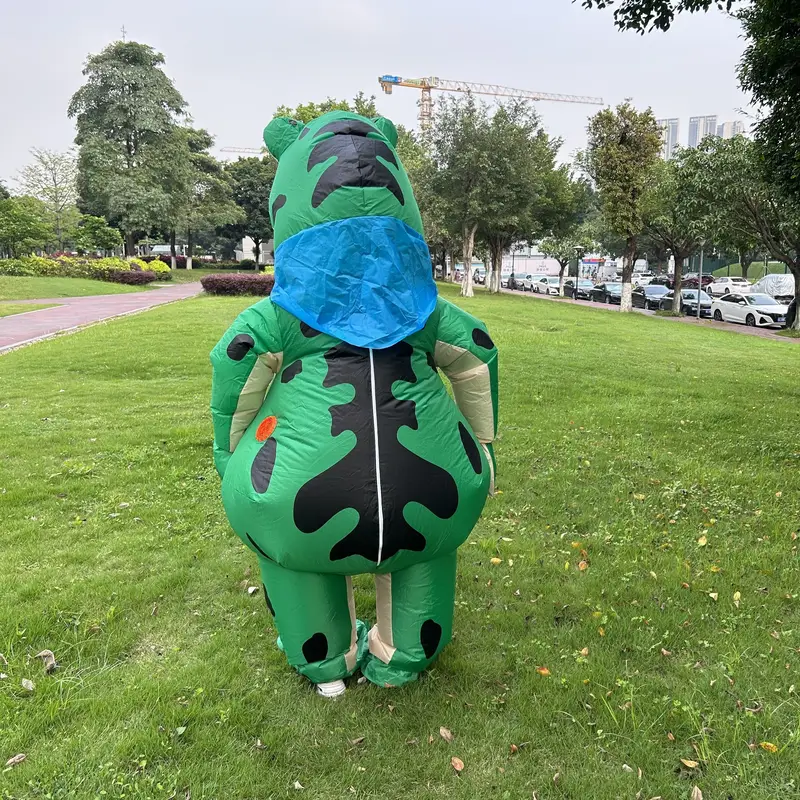 Fantasia inflável de sapo