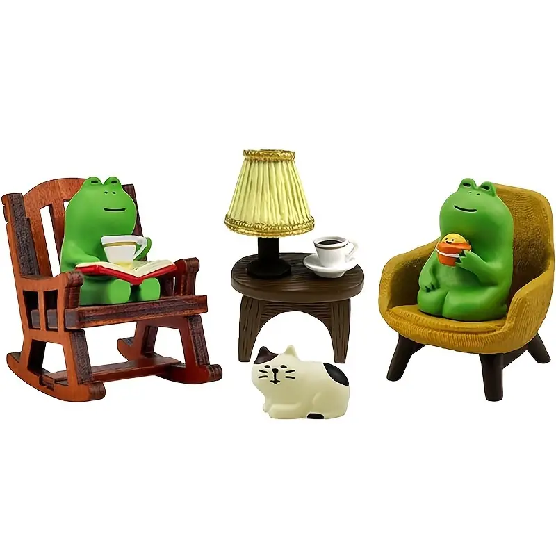 Figurinhas de sapo em PVC