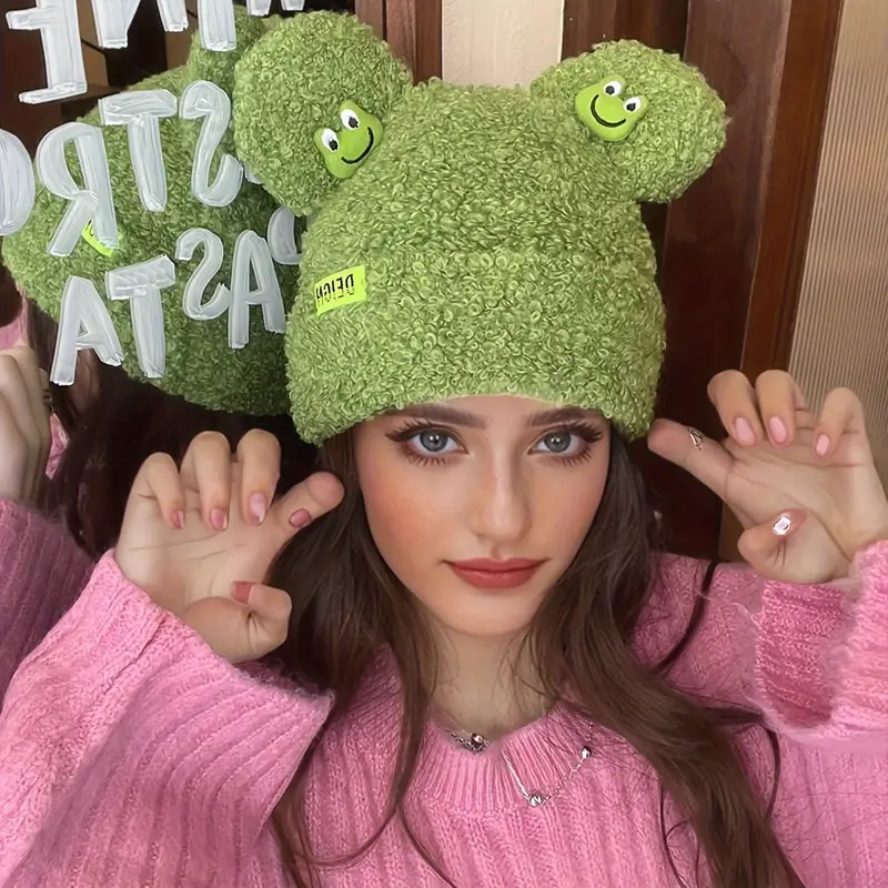 Gorro de lã de sapo