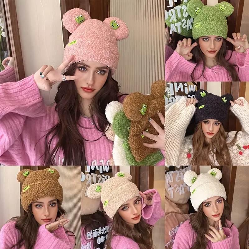 Gorro de lã de sapo