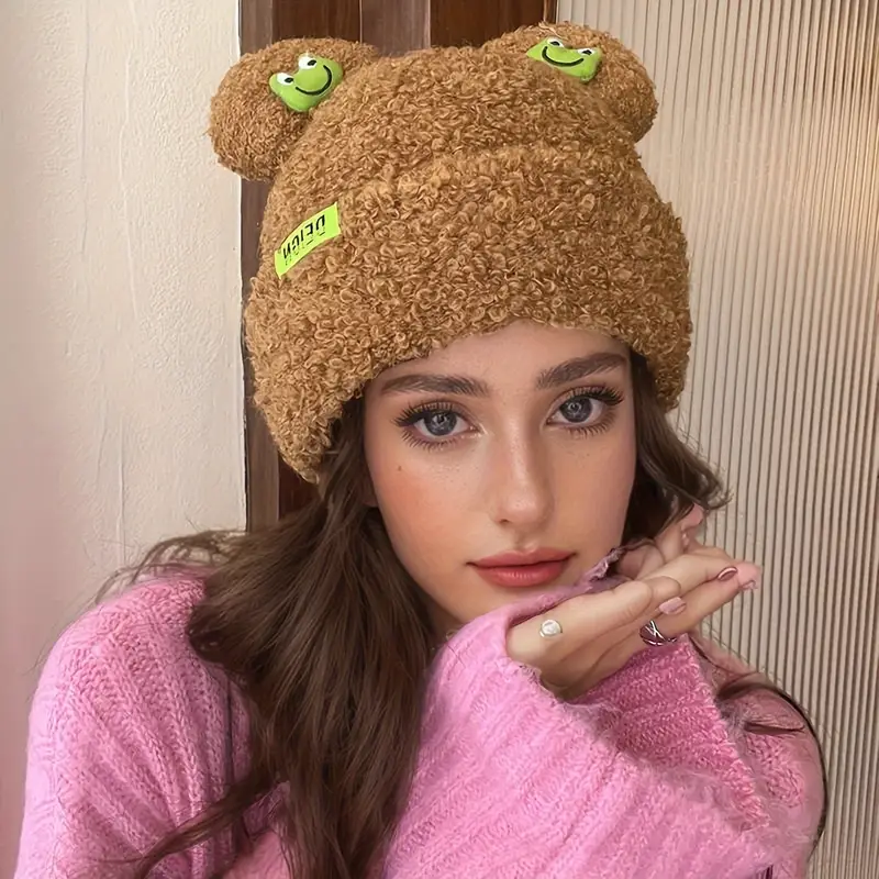 Gorro de lã de sapo