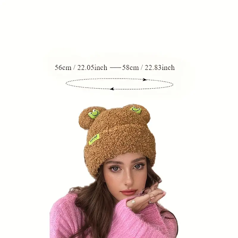 Gorro de lã de sapo