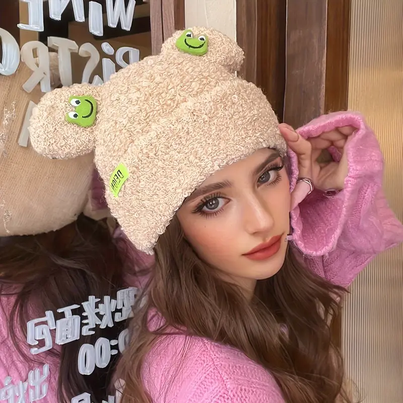Gorro de lã de sapo