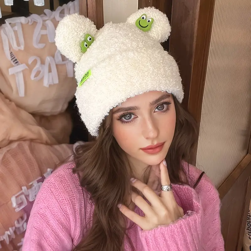 Gorro de lã de sapo