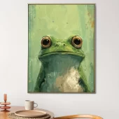 impressao em tela de sapo verde 1