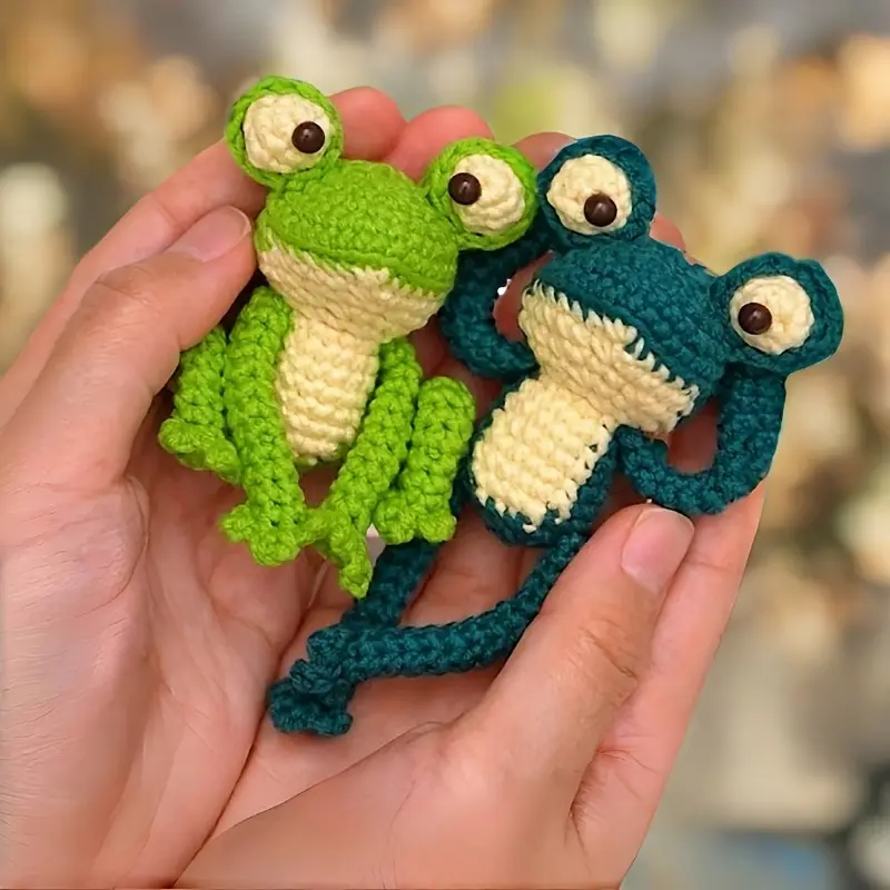 Kit de crochê para iniciantes com sapos