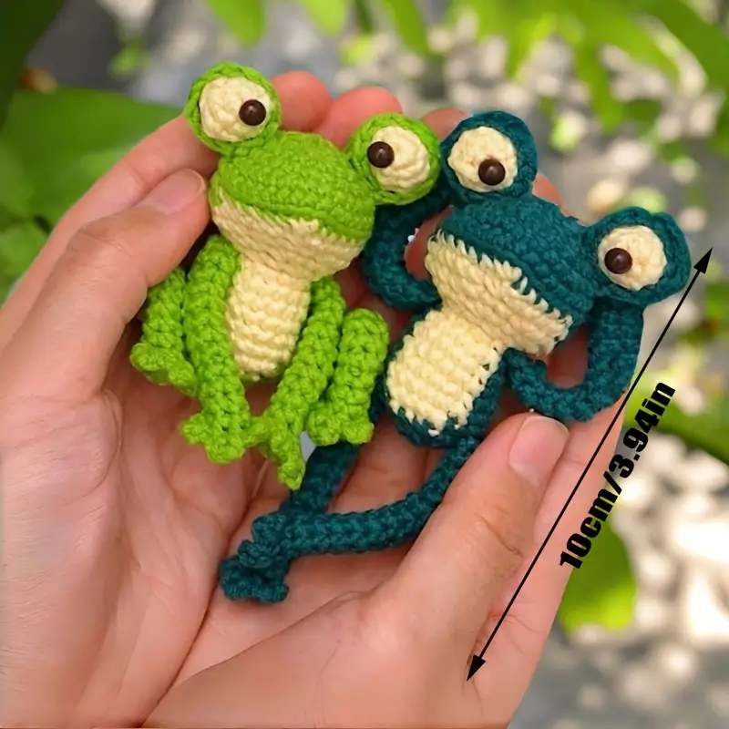 Kit de crochê para iniciantes com sapos