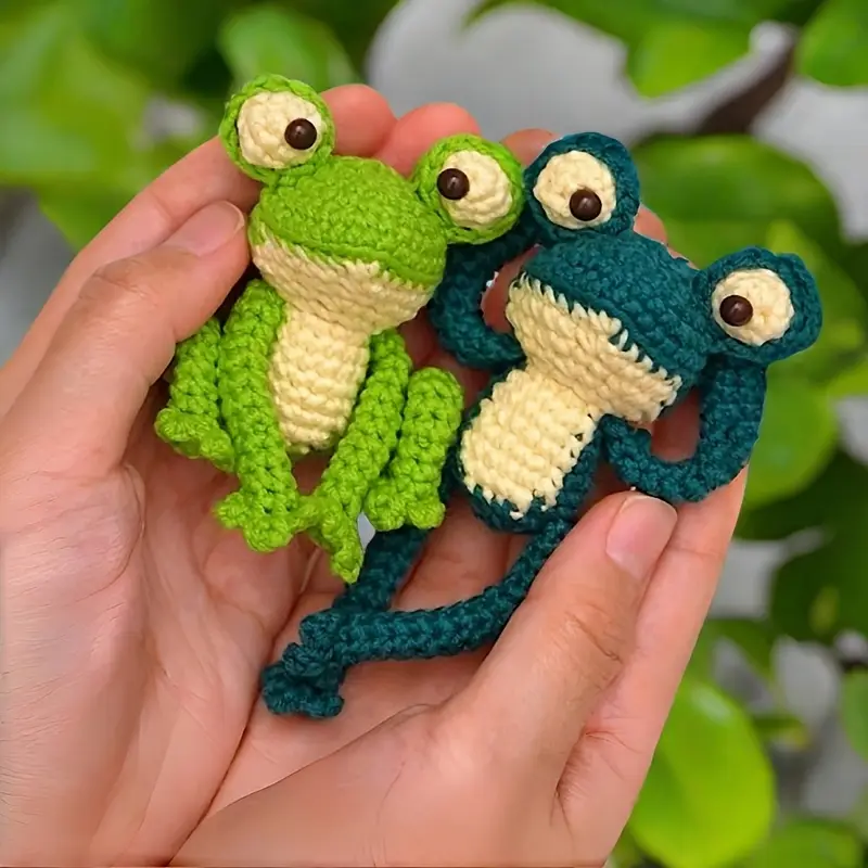 Kit de crochê para iniciantes com sapos