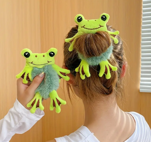 Laços de cabelo de sapinho