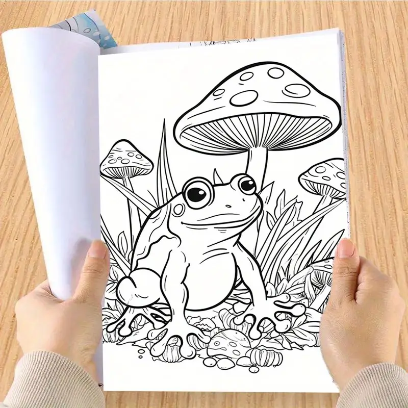Livro de colorir de sapos
