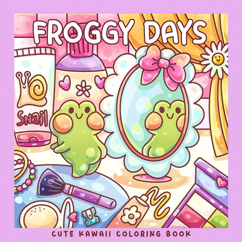 Livro de colorir dia do sapo