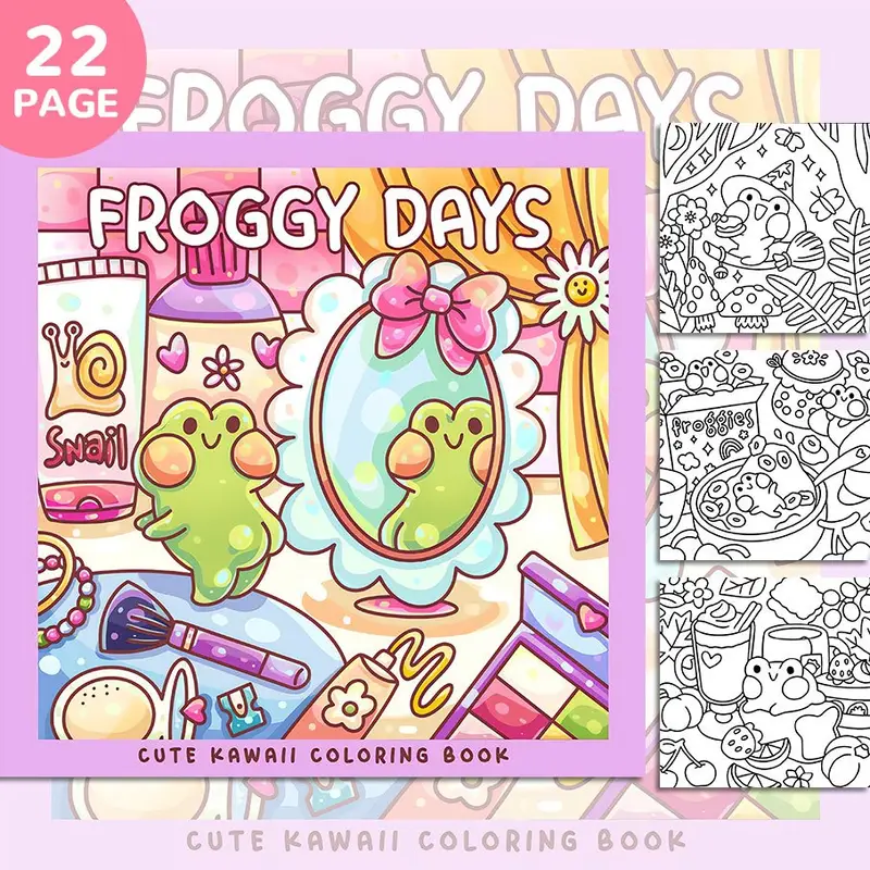 Livro de colorir dia do sapo