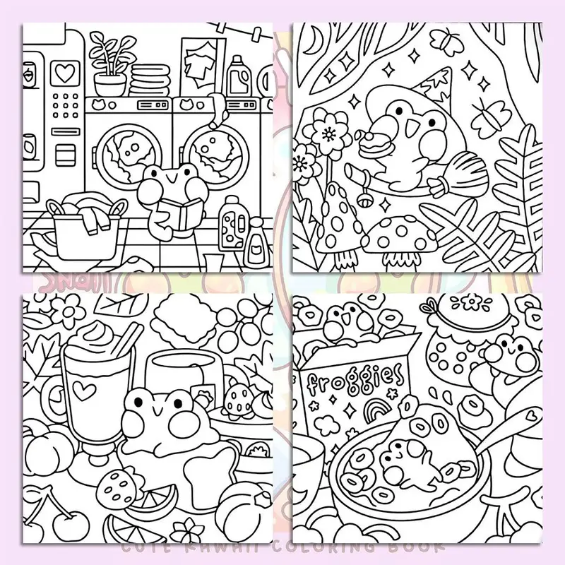 Livro de colorir dia do sapo