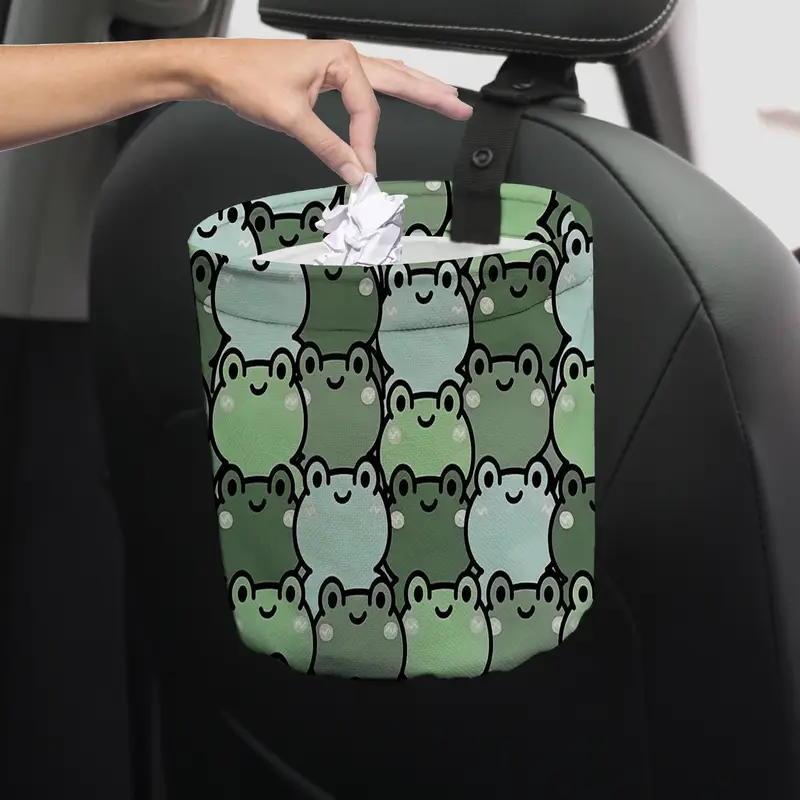 Lixeira de carro com desenho de sapo