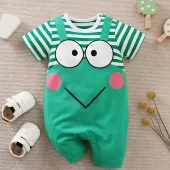 macacao de verao bordado de sapo para bebes 1