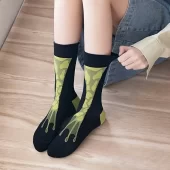 Meias de pés de sapo