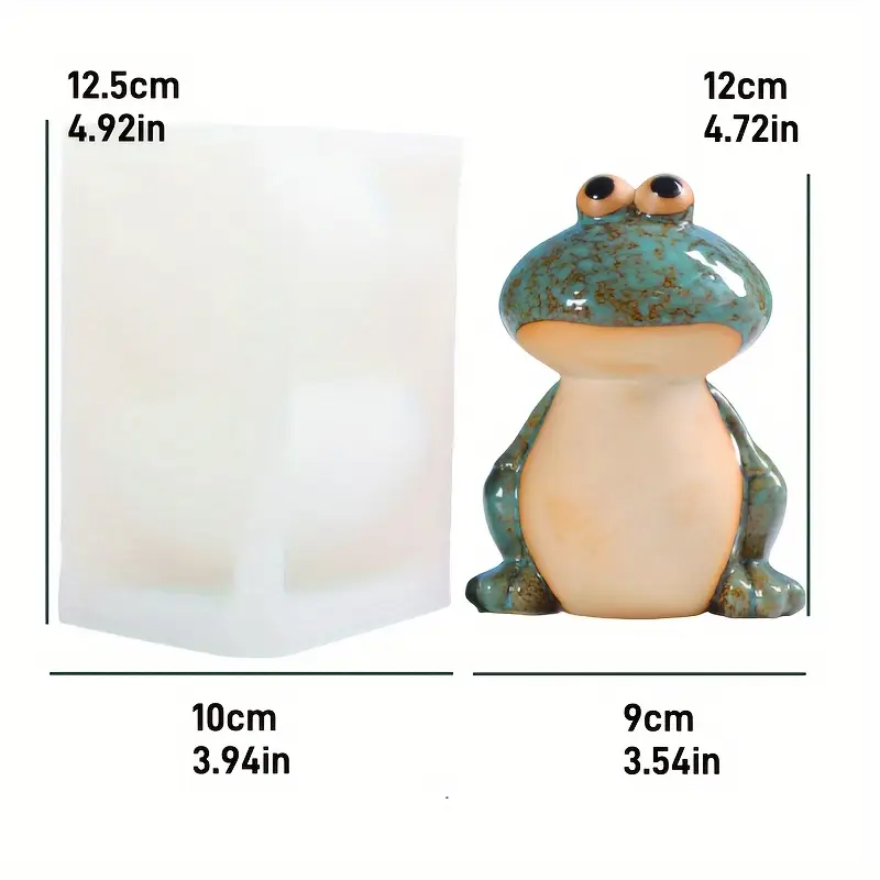 Molde de silicone de sapo