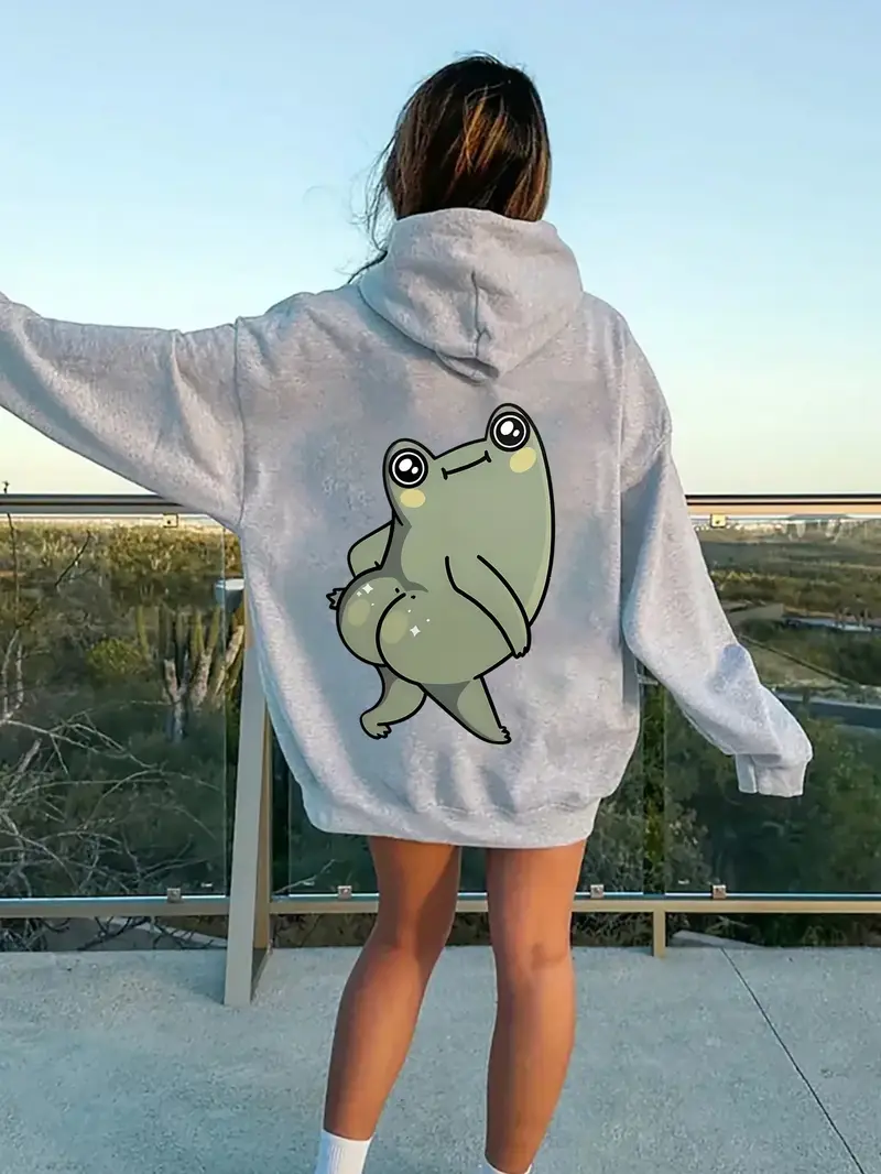 Moletom com estampa de sapinho