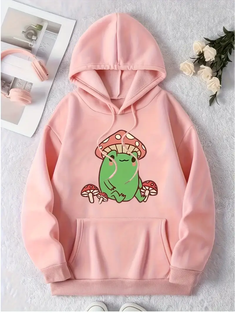 Moletom rosa de sapo