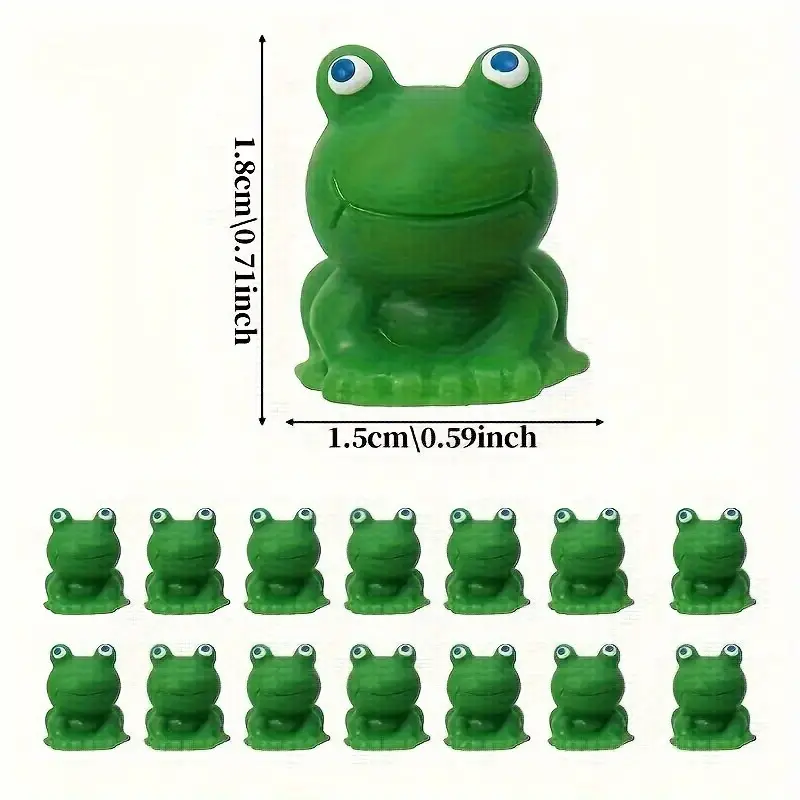 100 peças de sapo verde