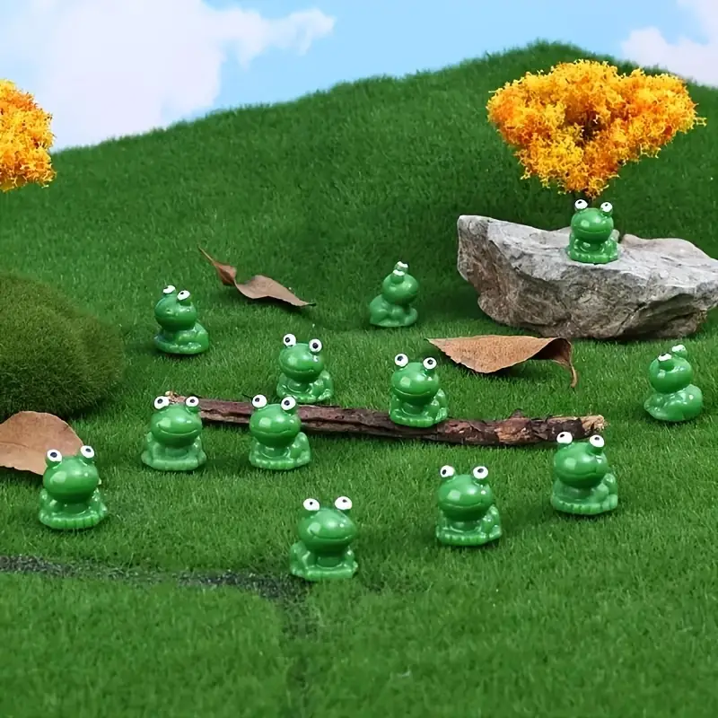 100 peças de sapo verde