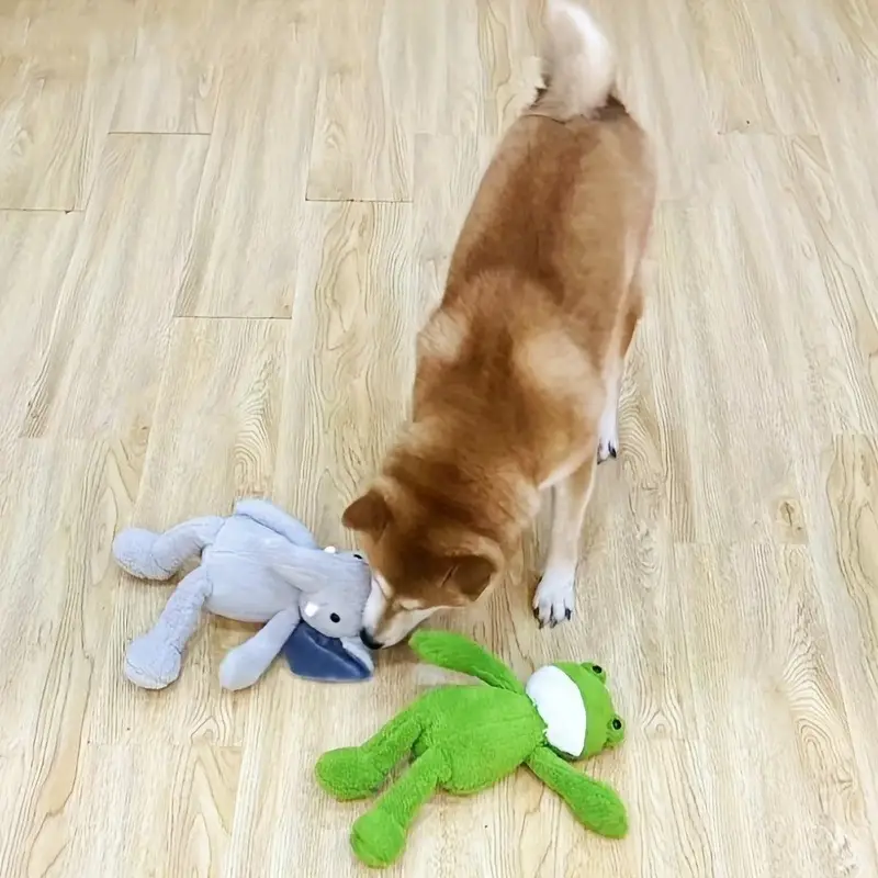 Sapo de pelúcia para cães