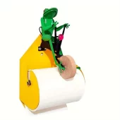 suporte de papel higienico de sapo em bicicleta 1