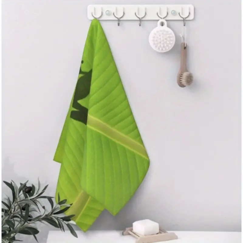 Toalha de mão decorativa de sapo