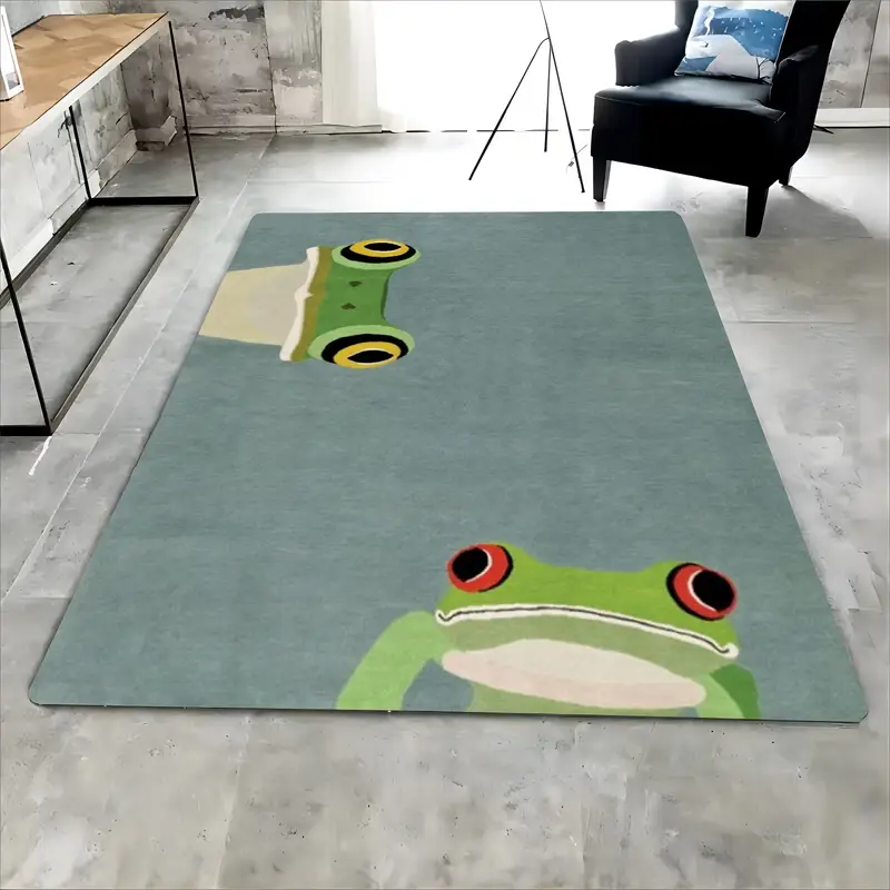 Tapete lavável de sapo
