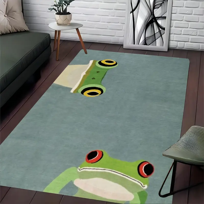 Tapete lavável de sapo